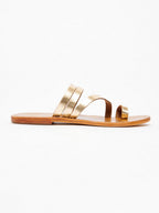 Mules Viagem - Dark Gold Buff - Doré