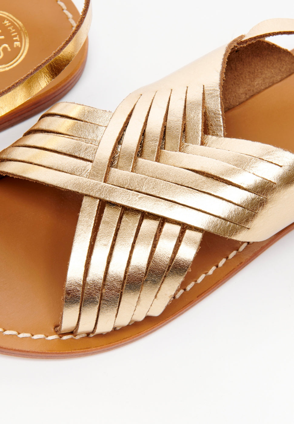 White Sun - Wintera Sandals - Dark Gold Buff - Dark Gold