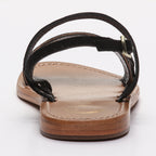 Sandalias Bacis - Negro y Dorado