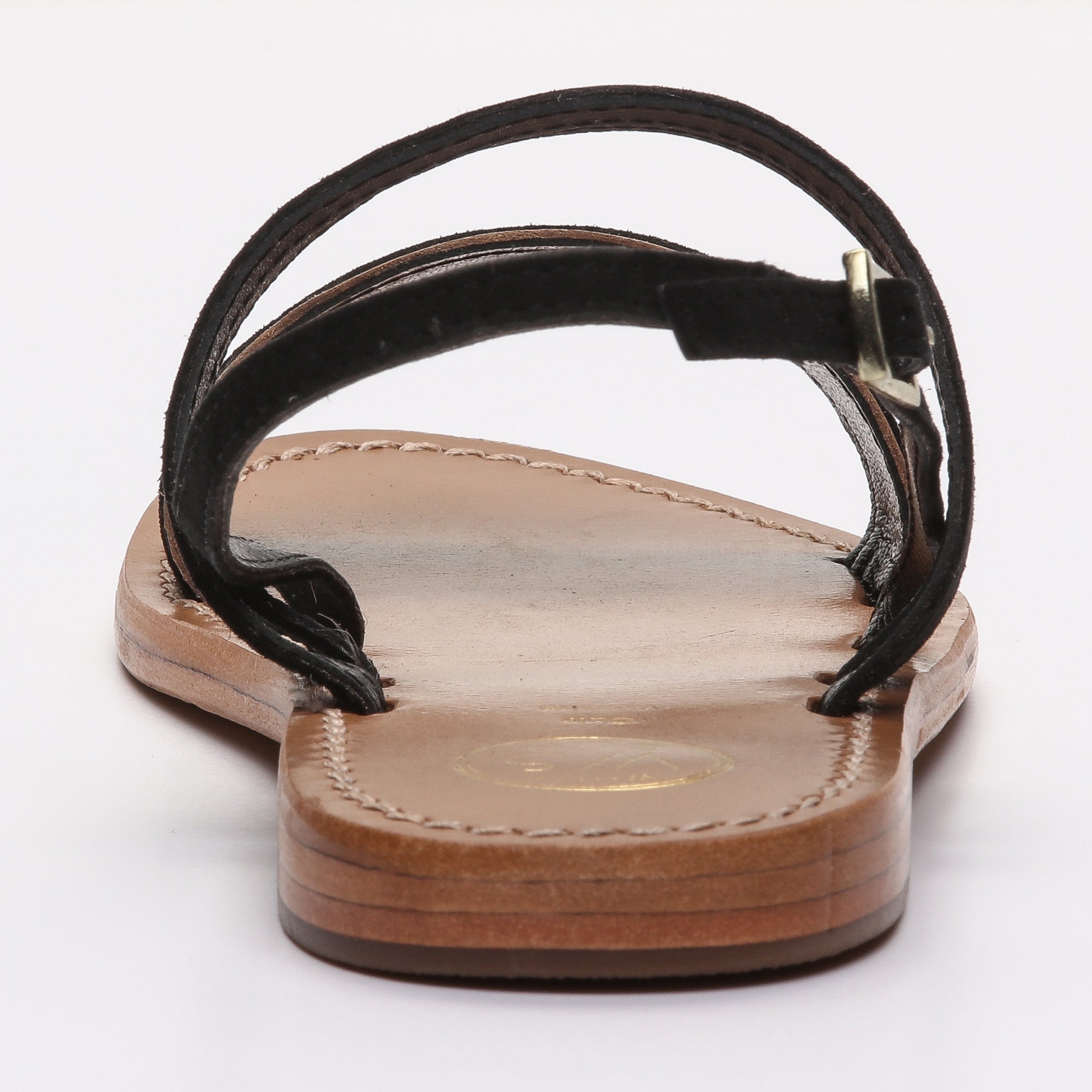 Sandalias Bacis - Negro y Dorado