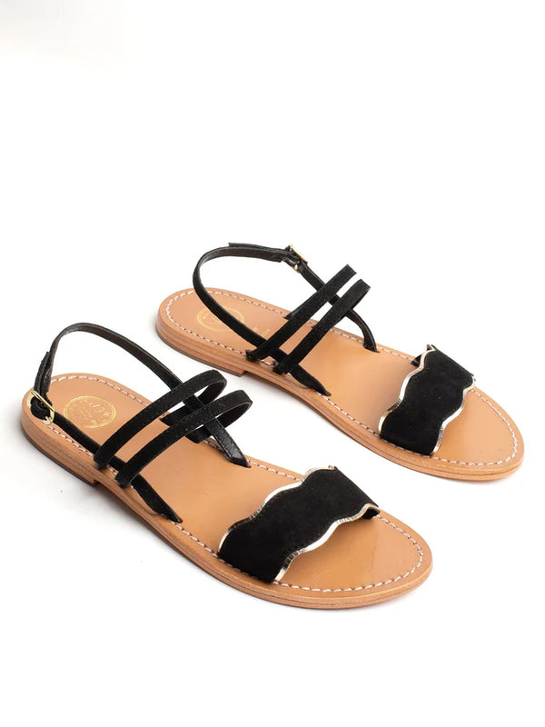 Sandales Bacis - Black & Gold