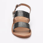 Sandales Sawan - Black Croco