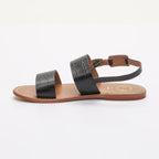 Sandales Sawan - Black Croco