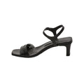 White Sun - Sandalias de tacón Abey - Napa Black Sheep - Negro