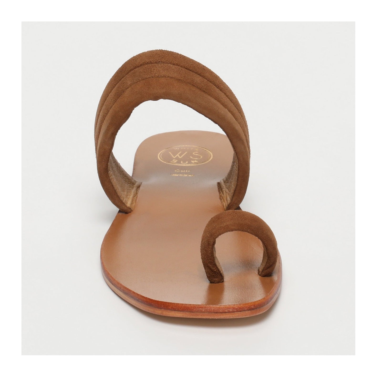 White Sun - Mules Millu - Camel Goat Suede - Marron