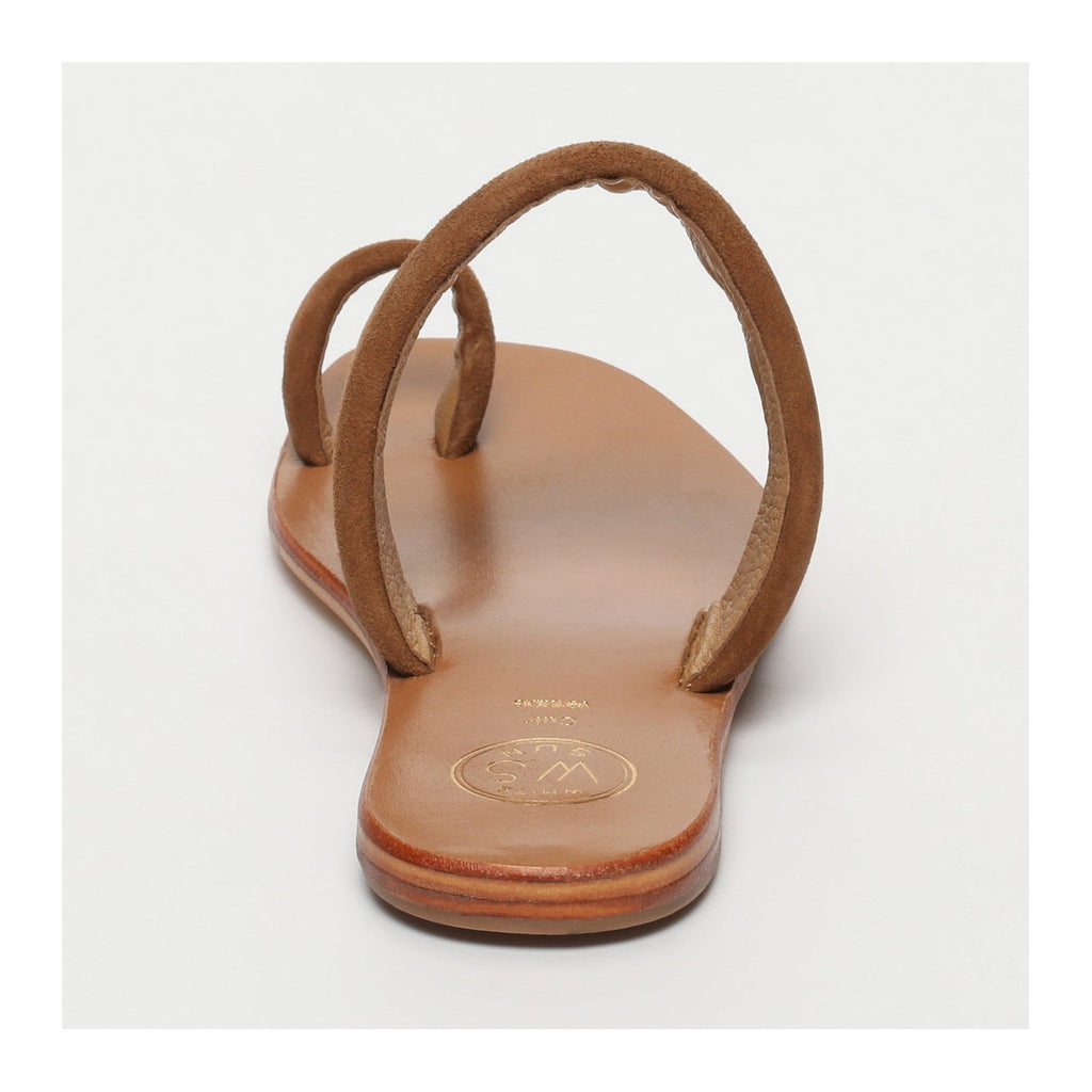 White Sun - Mules Millu - Camel Goat Suede - Marron