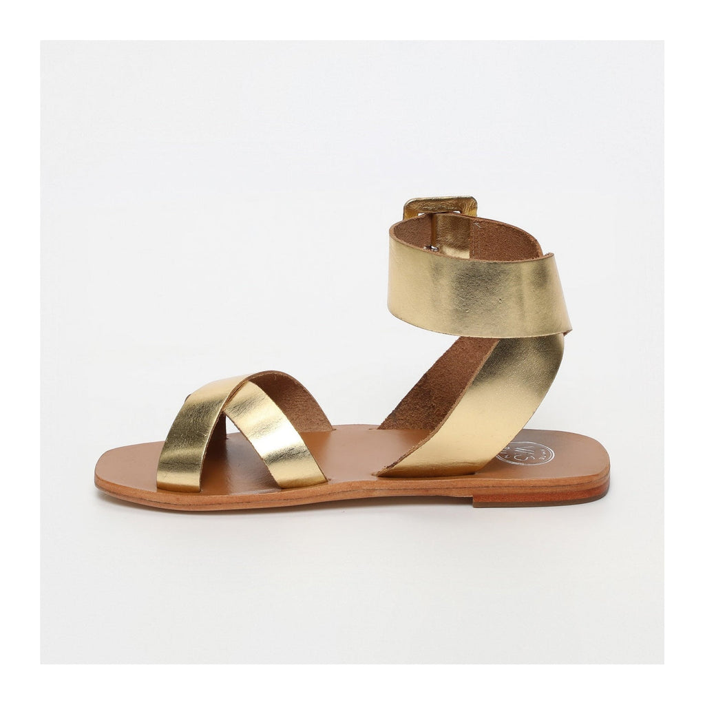 Sol Blanco - Sandalias Sofia Oro Oscuro