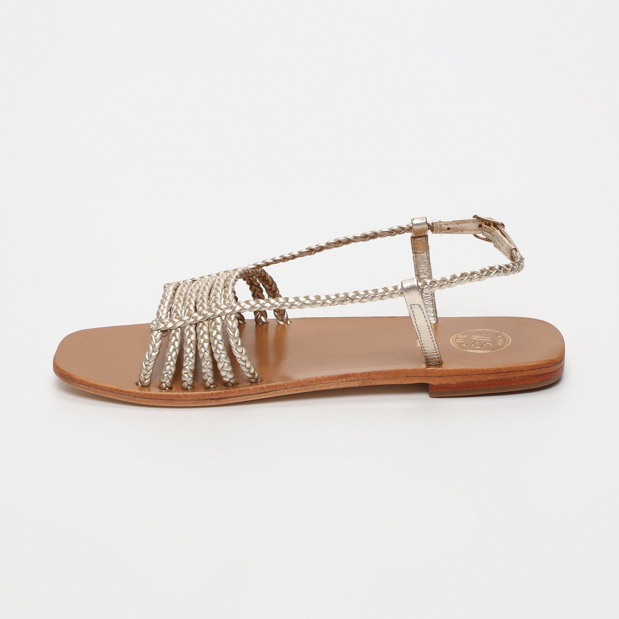 White Sun - Sandales Mila - Platinium Metallic Nappa - Platinium