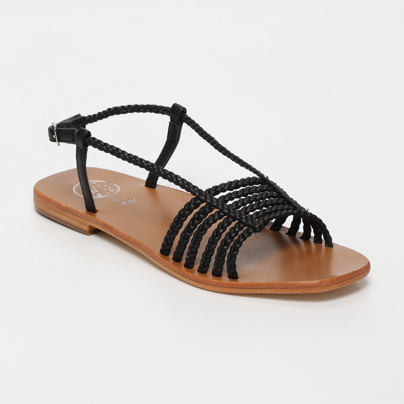White Sun - Sandales Mila - Black Sheep Nappa - Black