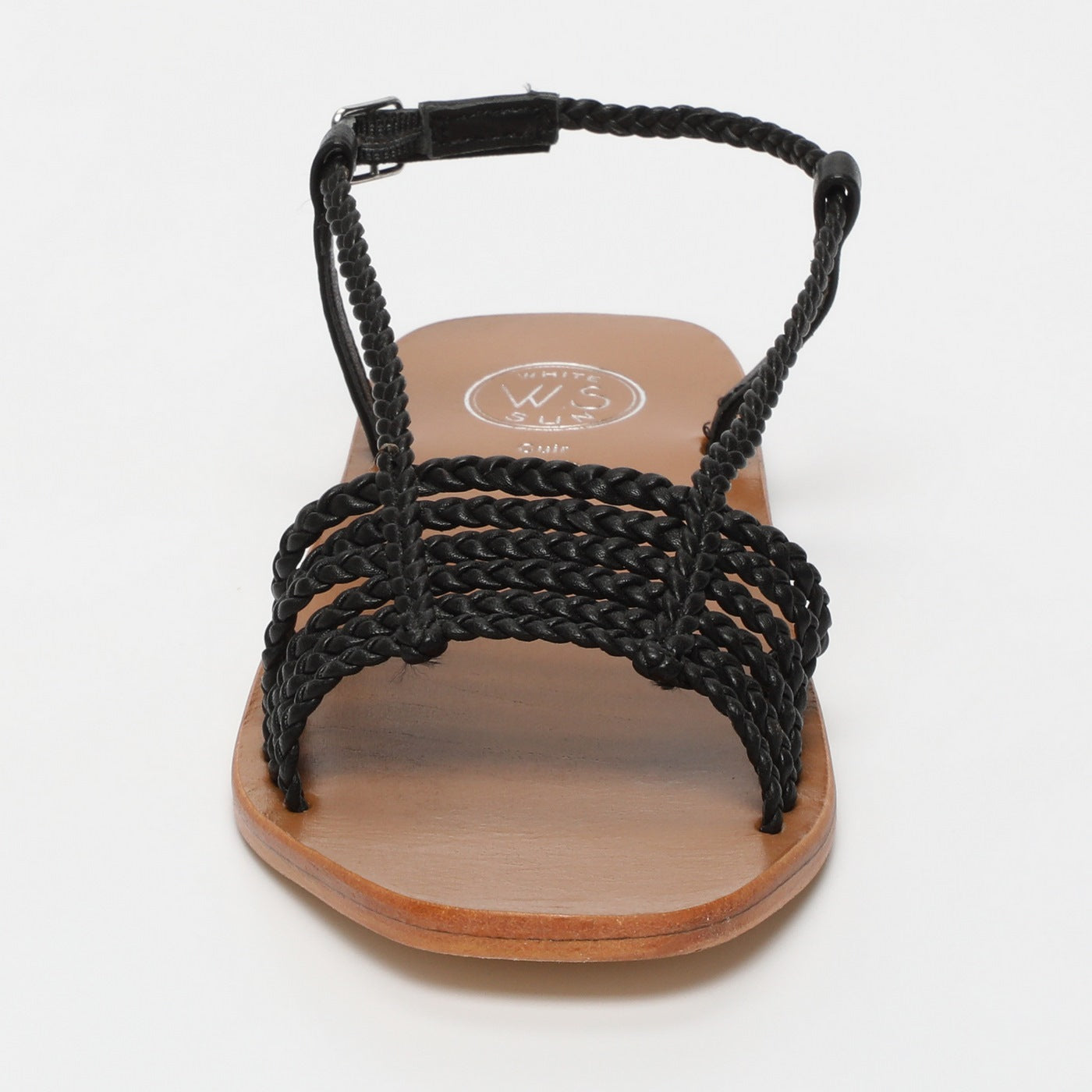 White Sun - Sandales Mila - Black Sheep Nappa - Black