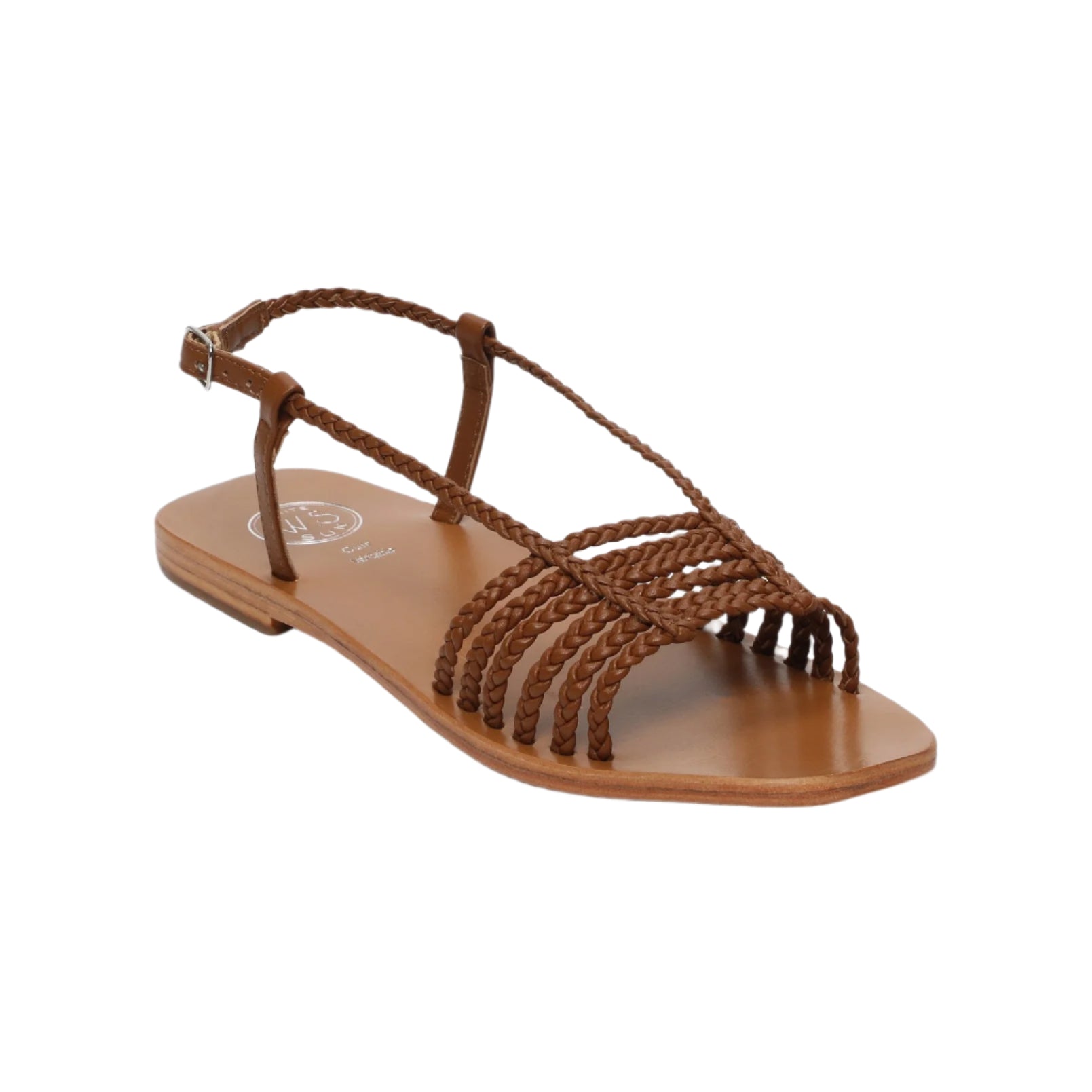 White Sun - Sandalias Mila - Napa de oveja camel - Marrón
