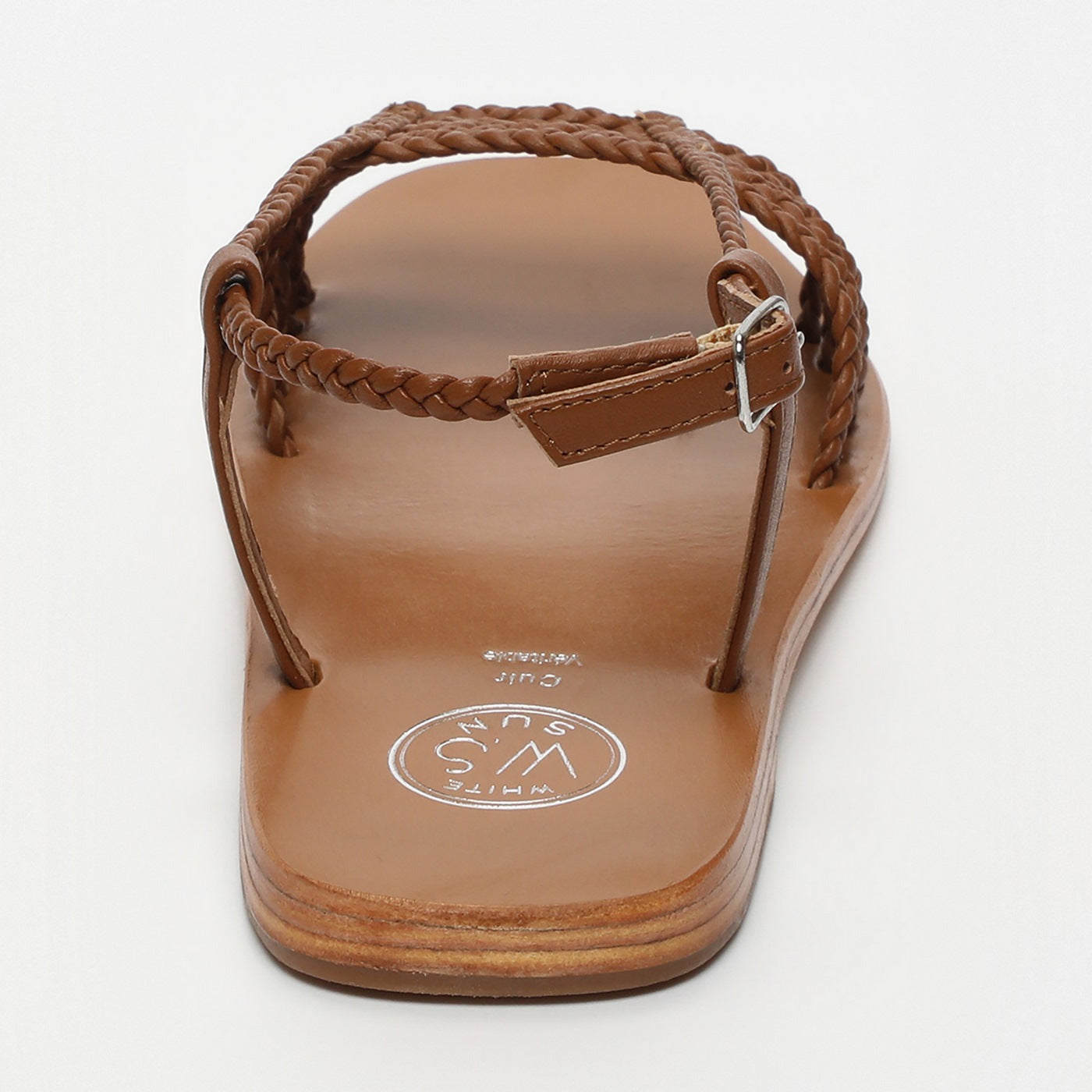 White Sun - Sandalias Mila - Napa de oveja camel - Marrón