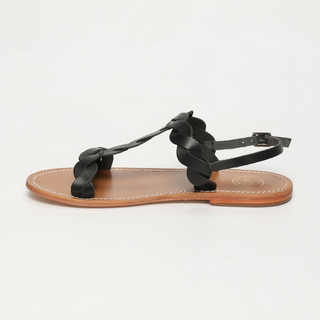 White Sun - Sandales Burke - Black Buff - Black