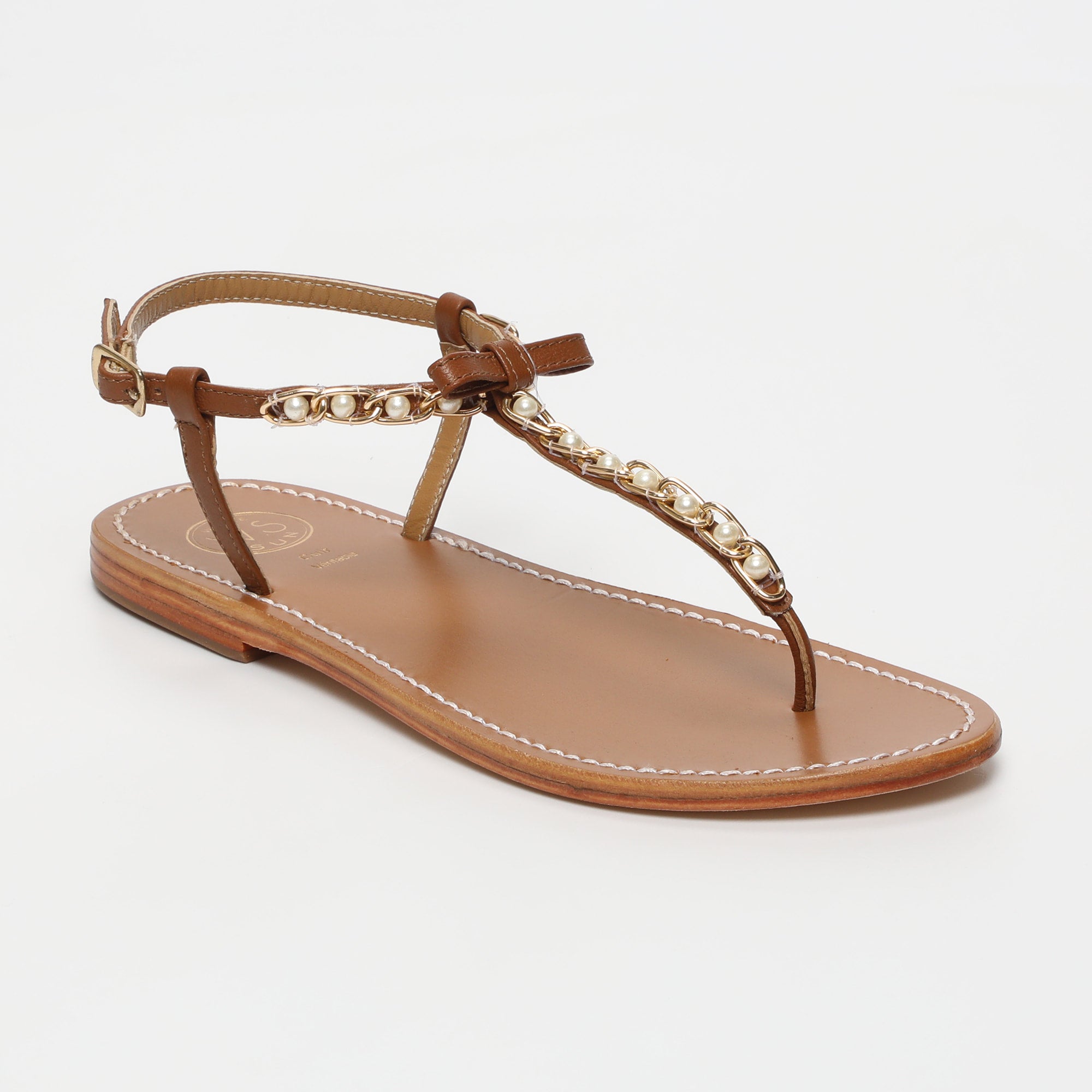 White Sun - Sandales Herlin - Marron Goat Leather - Marron