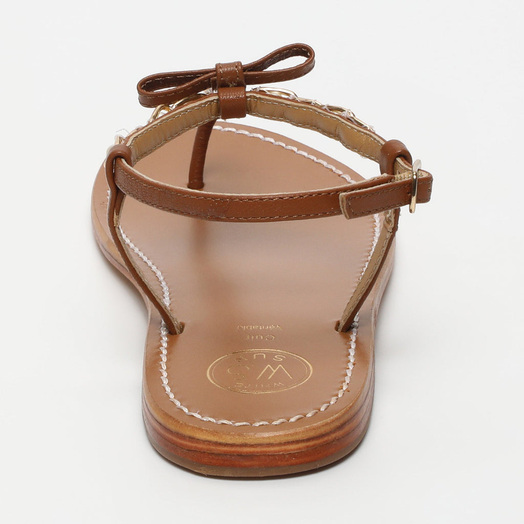White Sun - Sandales Herlin - Marron Goat Leather - Marron