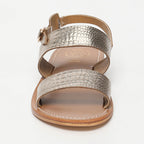 Sandalias Diletta - Light Gold Croco