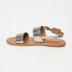 Sandalias Diletta - Light Gold Croco