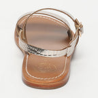 Sandalias Diletta - Light Gold Croco