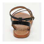 White Sun - Sandalias Xigala - Cuero de cabra con estampado de cocodrilo negro - Cocodrilo negro