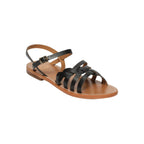 White Sun - Sandales Rubra - Black Croco Print Goat Leather - Motifs
