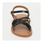 White Sun - Sandales Rubra - Black Croco Print Goat Leather - Motifs