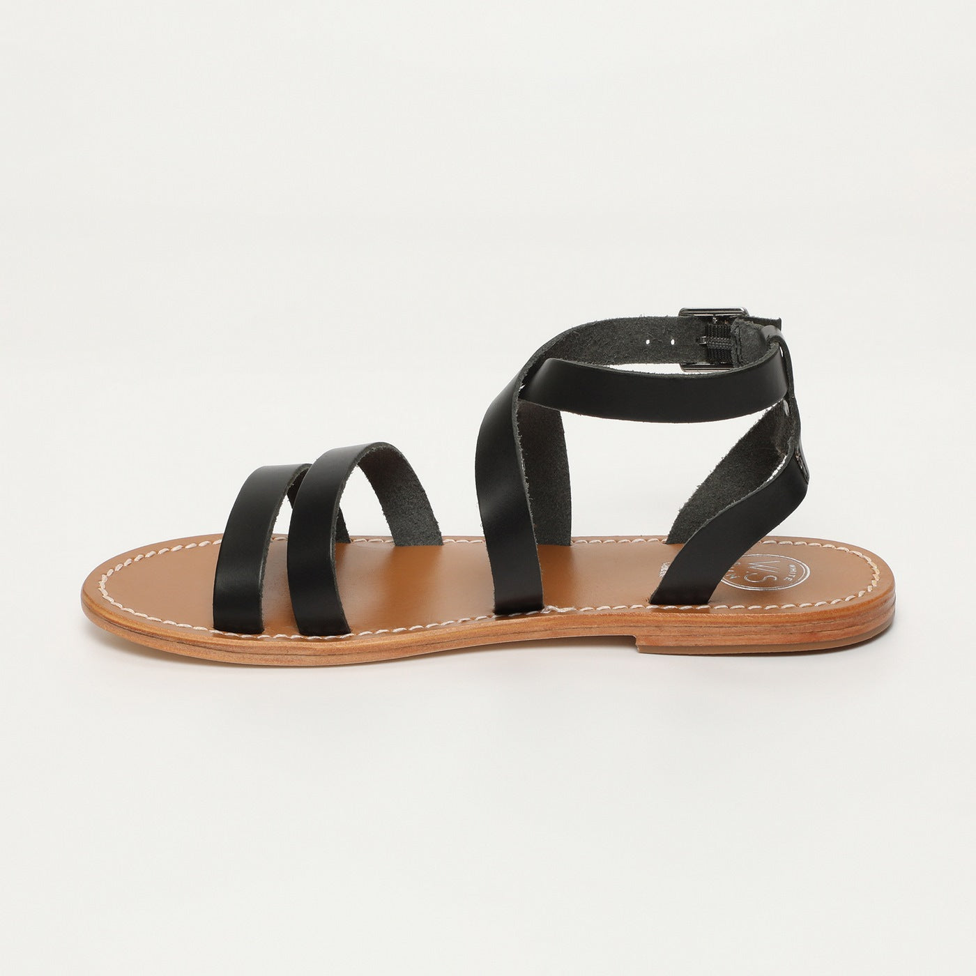 White Sun - Sandalias Lesia - Black Buff - Black