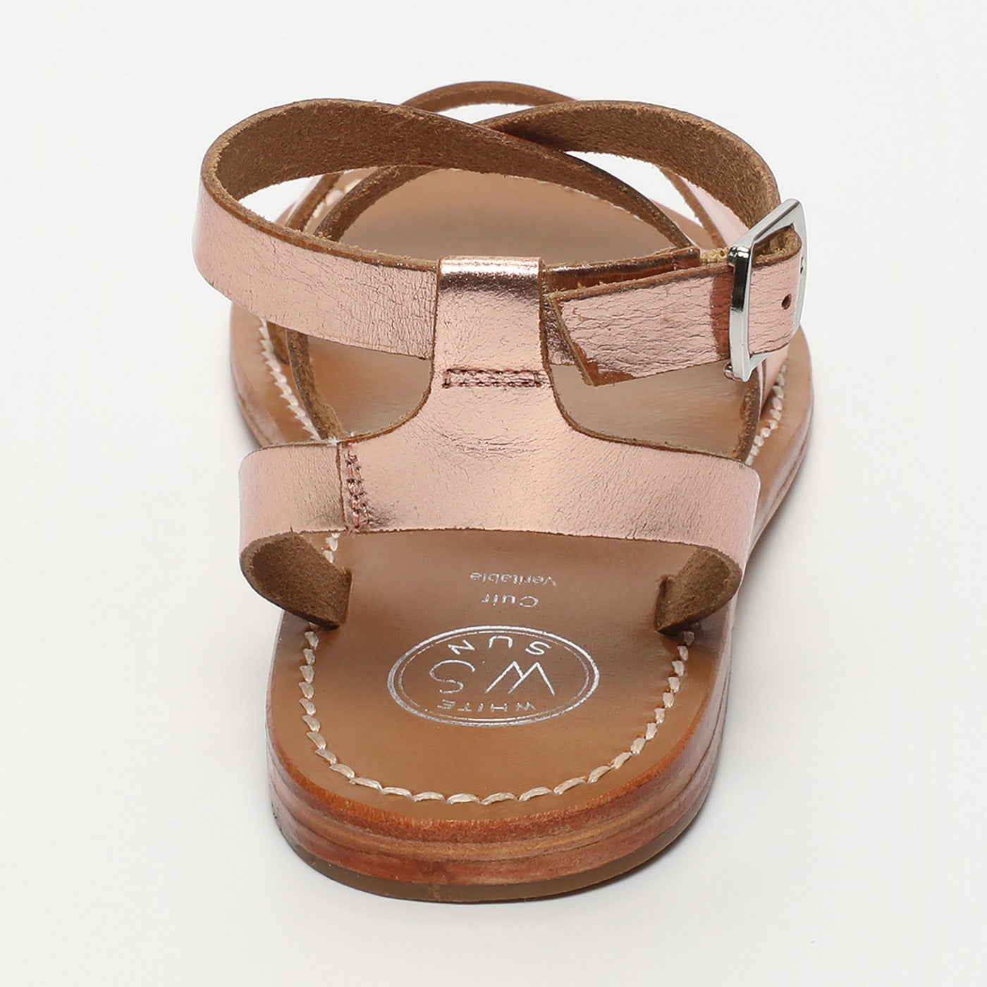 White Sun - Sandales Lesia - Rosegold Buff - Rosegold