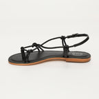 White Sun - Sandalias Alimer - Sheep Nappa Black (Spaghetti) - Negro