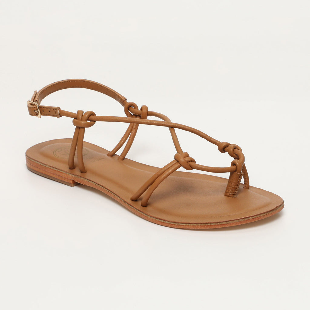 White Sun - Alimer Flat Sandals - Light Tan