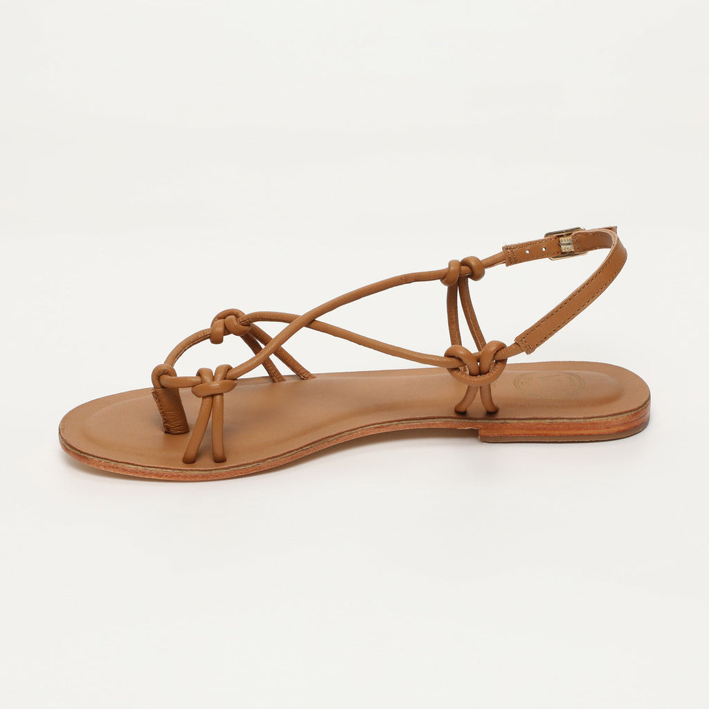 White Sun - Alimer Flat Sandals - Light Tan