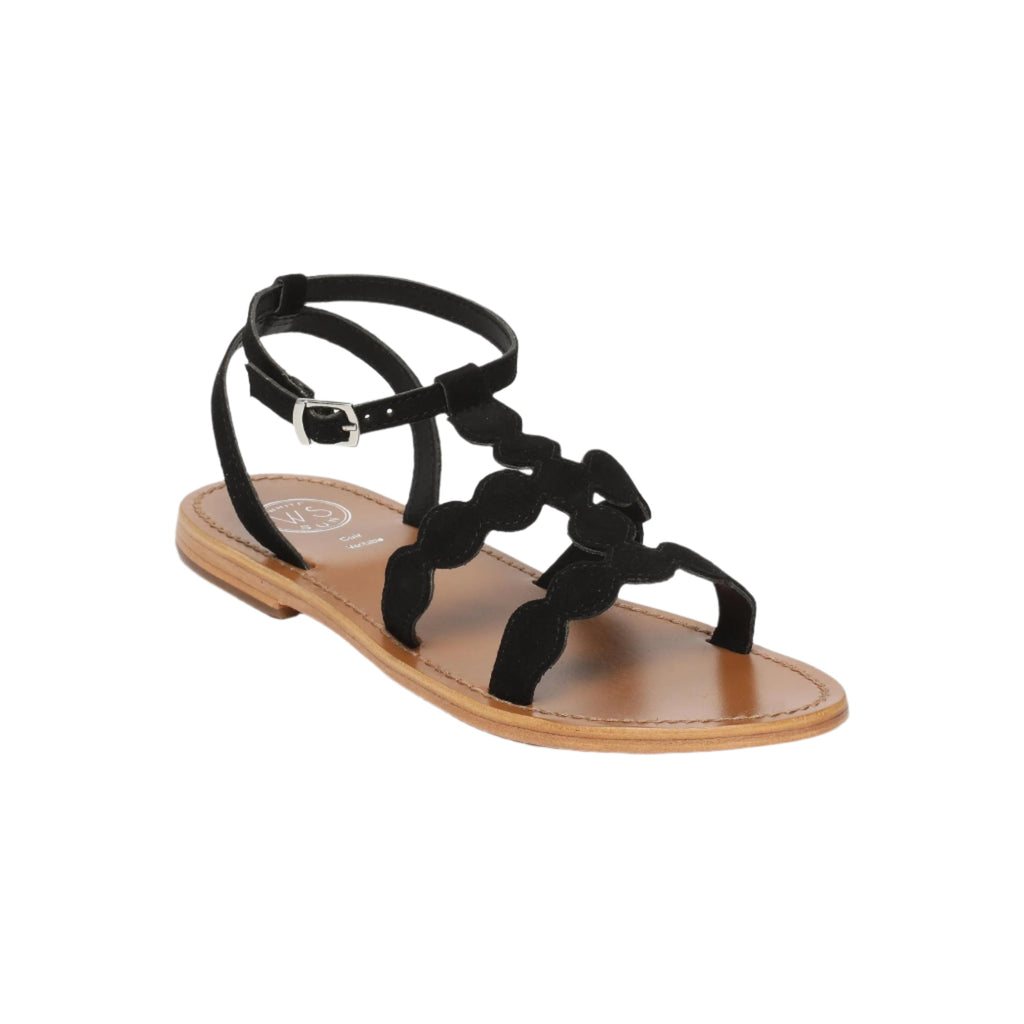 White Sun - Sandales Thuja - Black Goat Suede - Black