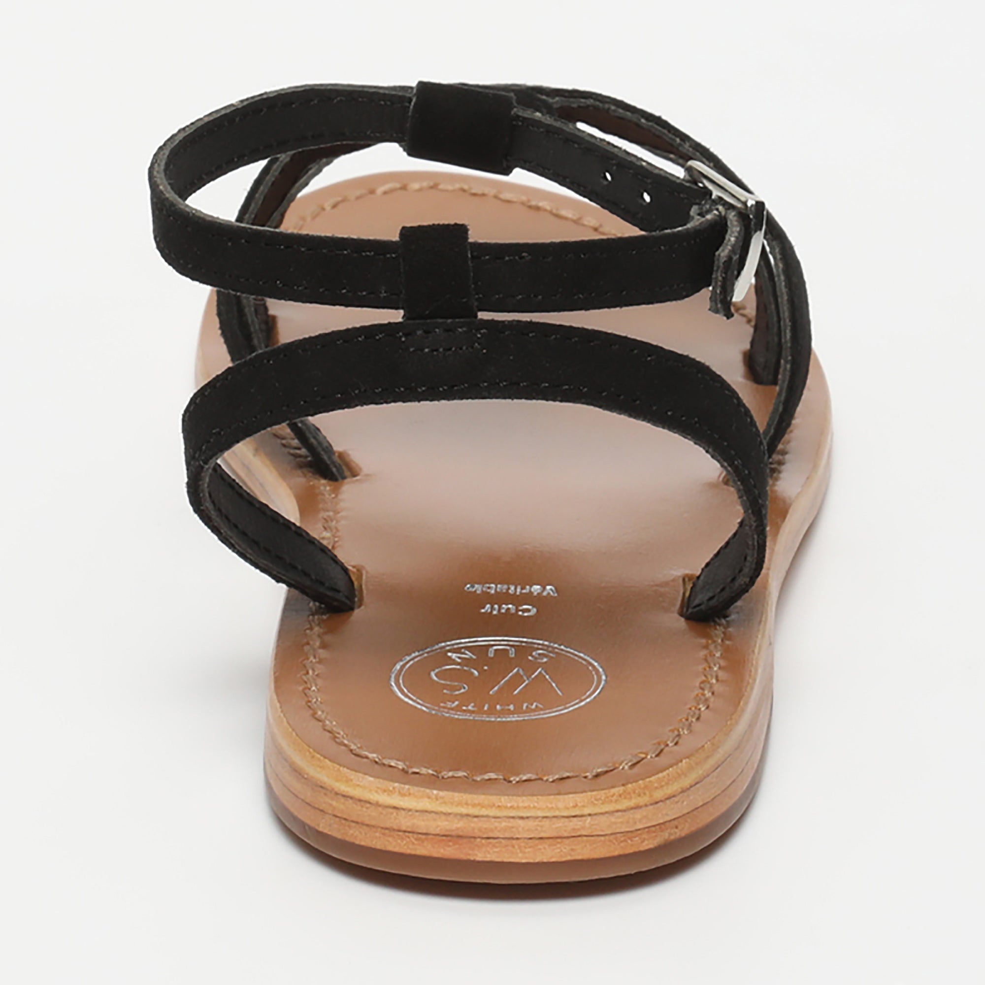 White Sun - Sandales Thuja - Black Goat Suede - Black