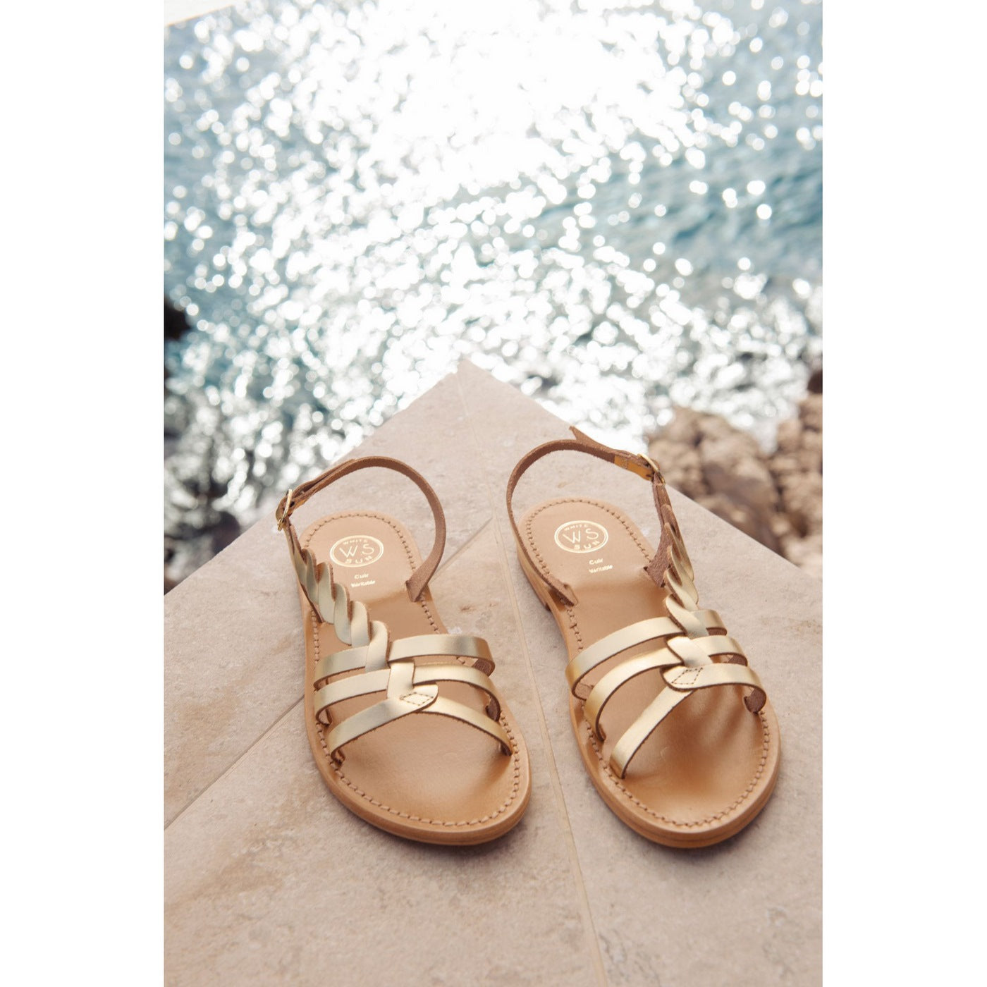 White Sun - Sandales Satyre - Dark Gold Buff - Dark Gold