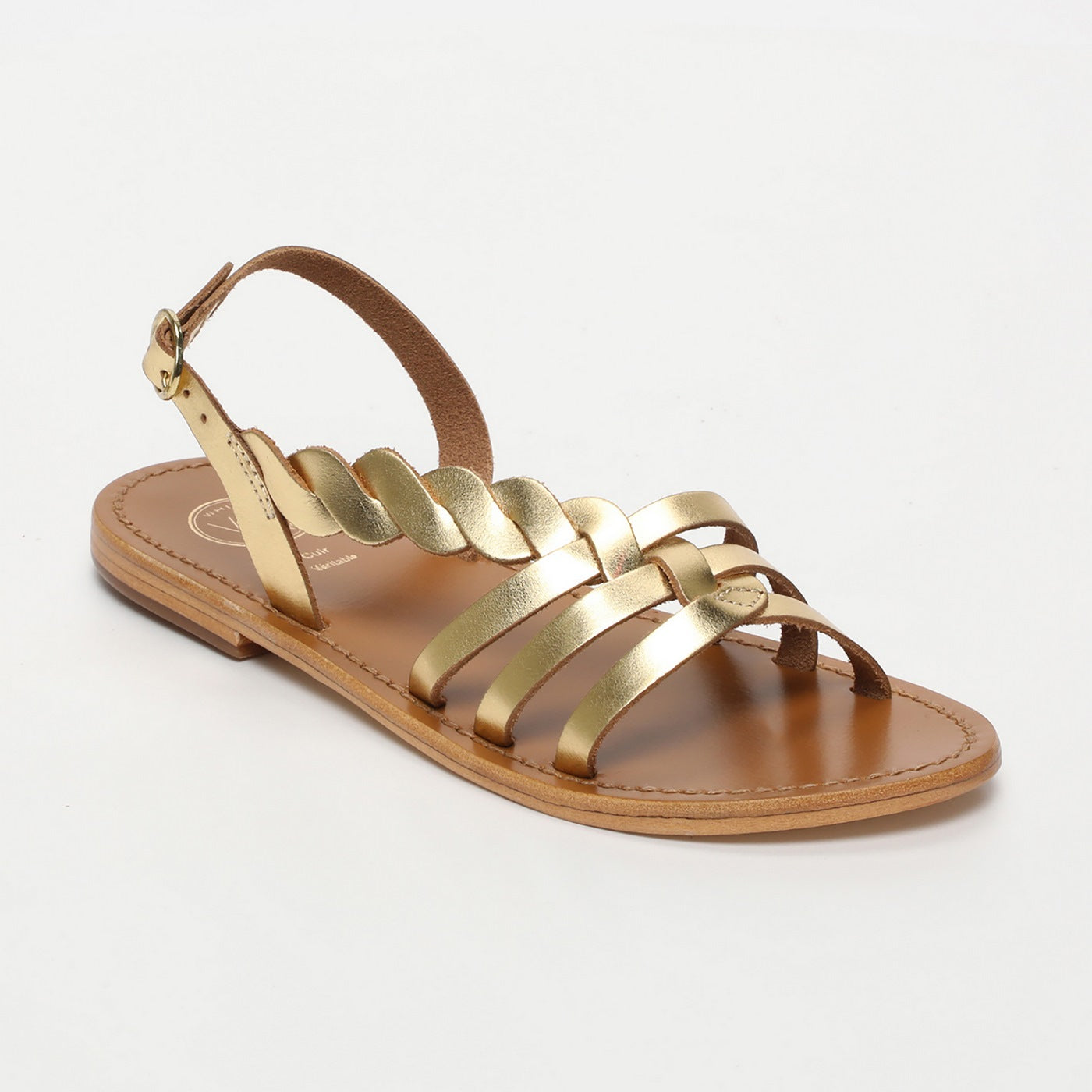 White Sun - Sandales Satyre - Dark Gold Buff - Dark Gold