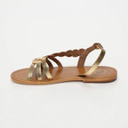 White Sun - Sandales Satyre - Dark Gold Buff - Dark Gold