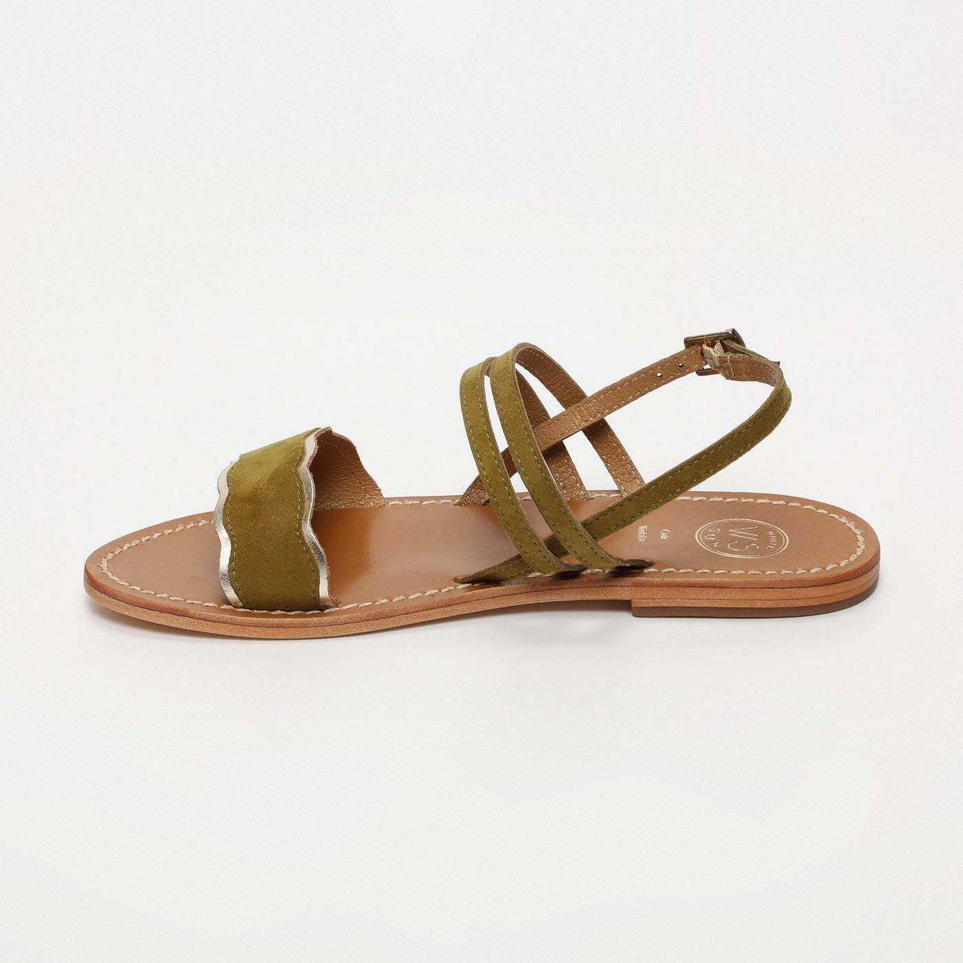 Sandales Bacis - Olive + Gold