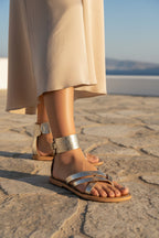 Sandales Manoa - Light Gold Croco