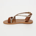 Sandales Talia - Gold & Camel