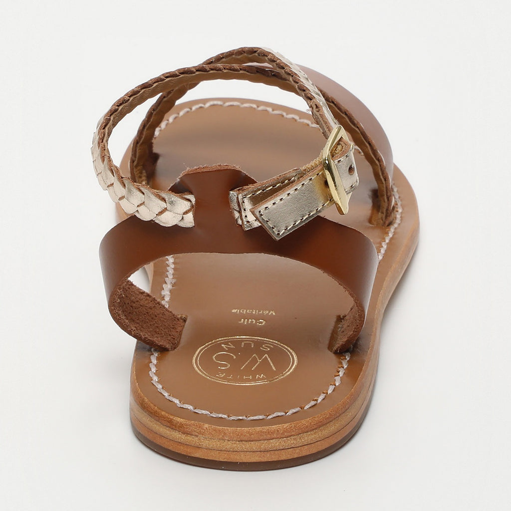 Sandales Talia - Gold & Camel