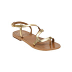 White Sun - Sandalias Hoani - Goat Dark Gold - Dorado