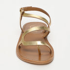 White Sun - Sandalias Hoani - Goat Dark Gold - Dorado
