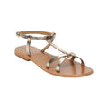 White Sun - Sandales Ava - Light Gold Croco Print Goat - Light Gold Croco