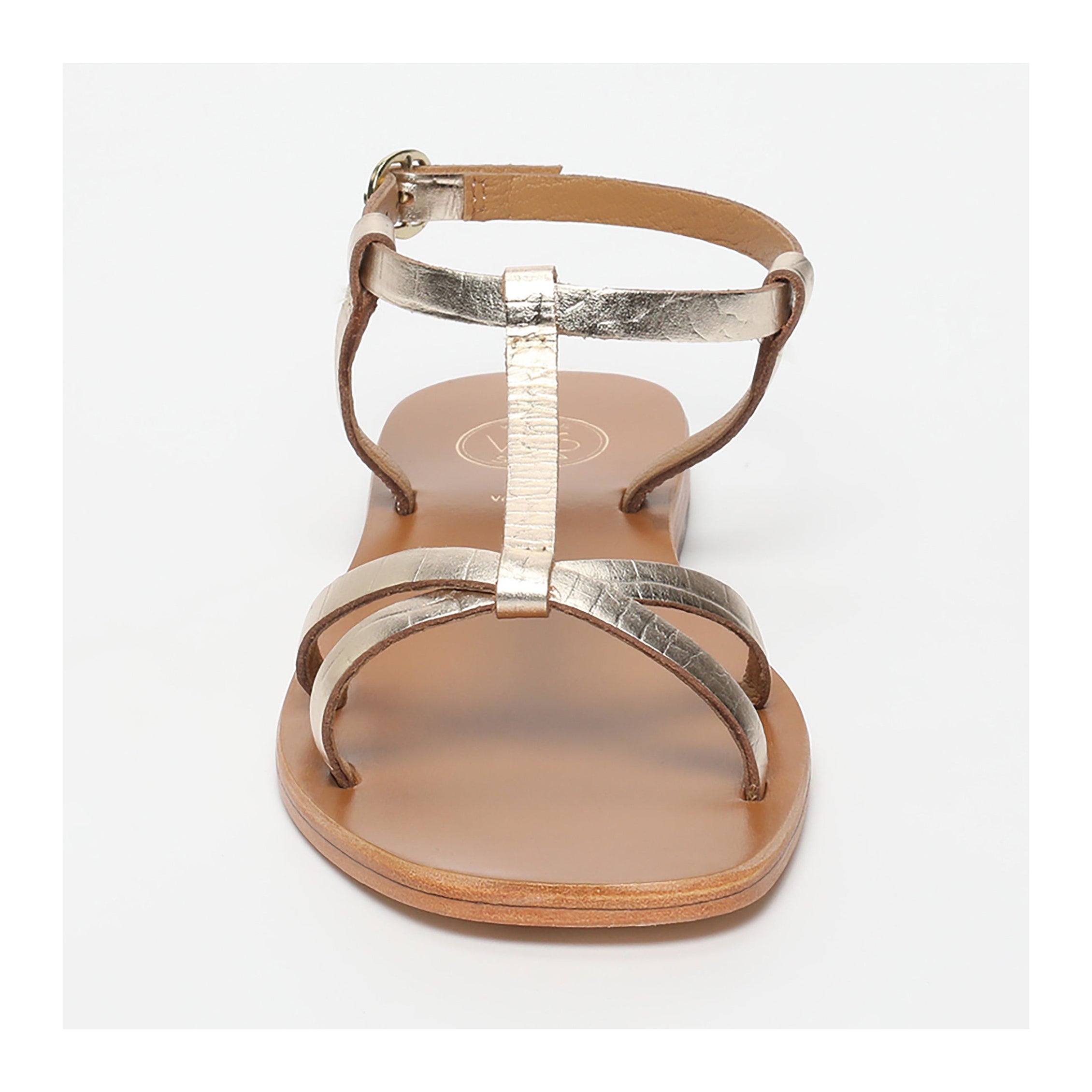 Sandales Ava - Light Gold Croco
