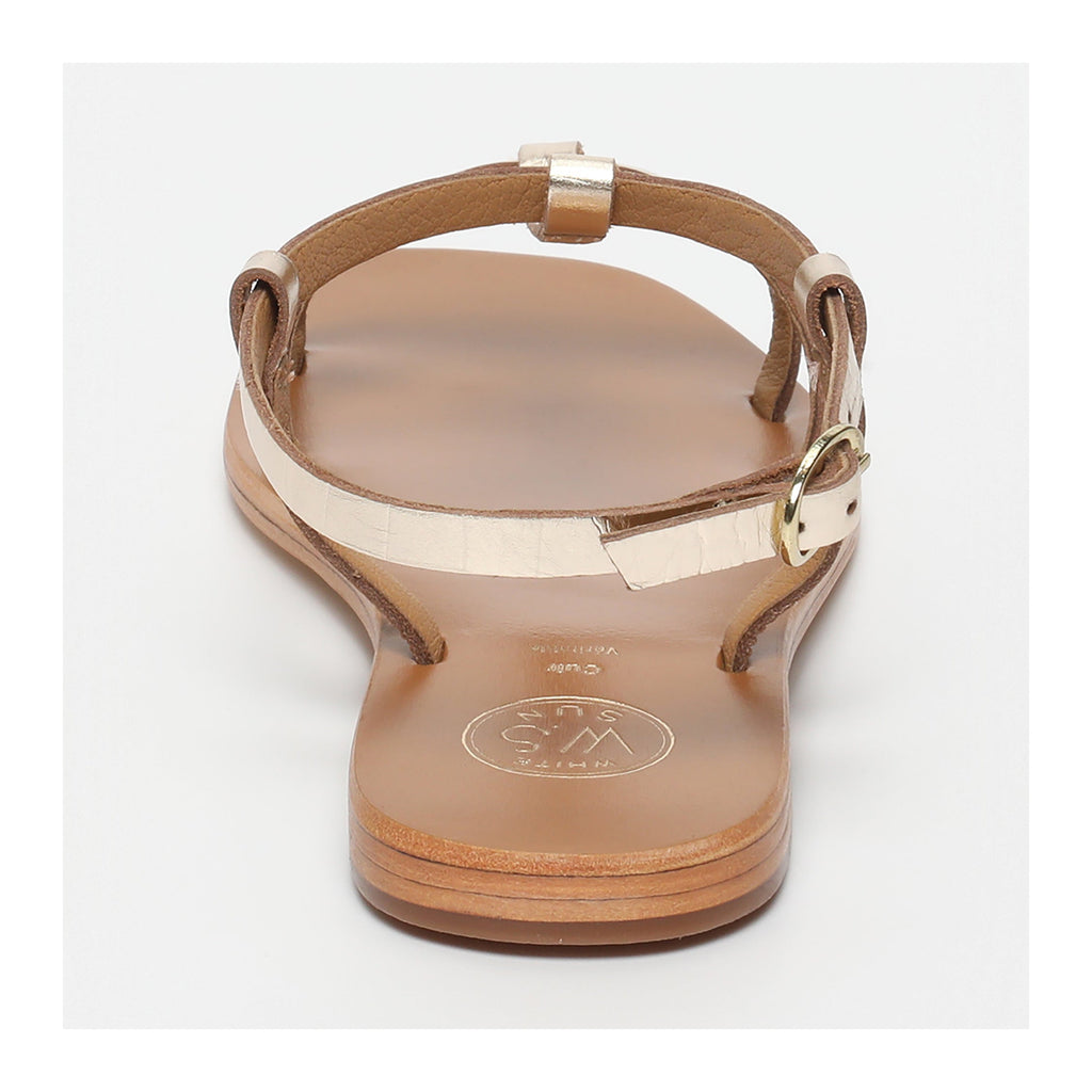 Sandales Ava - Light Gold Croco