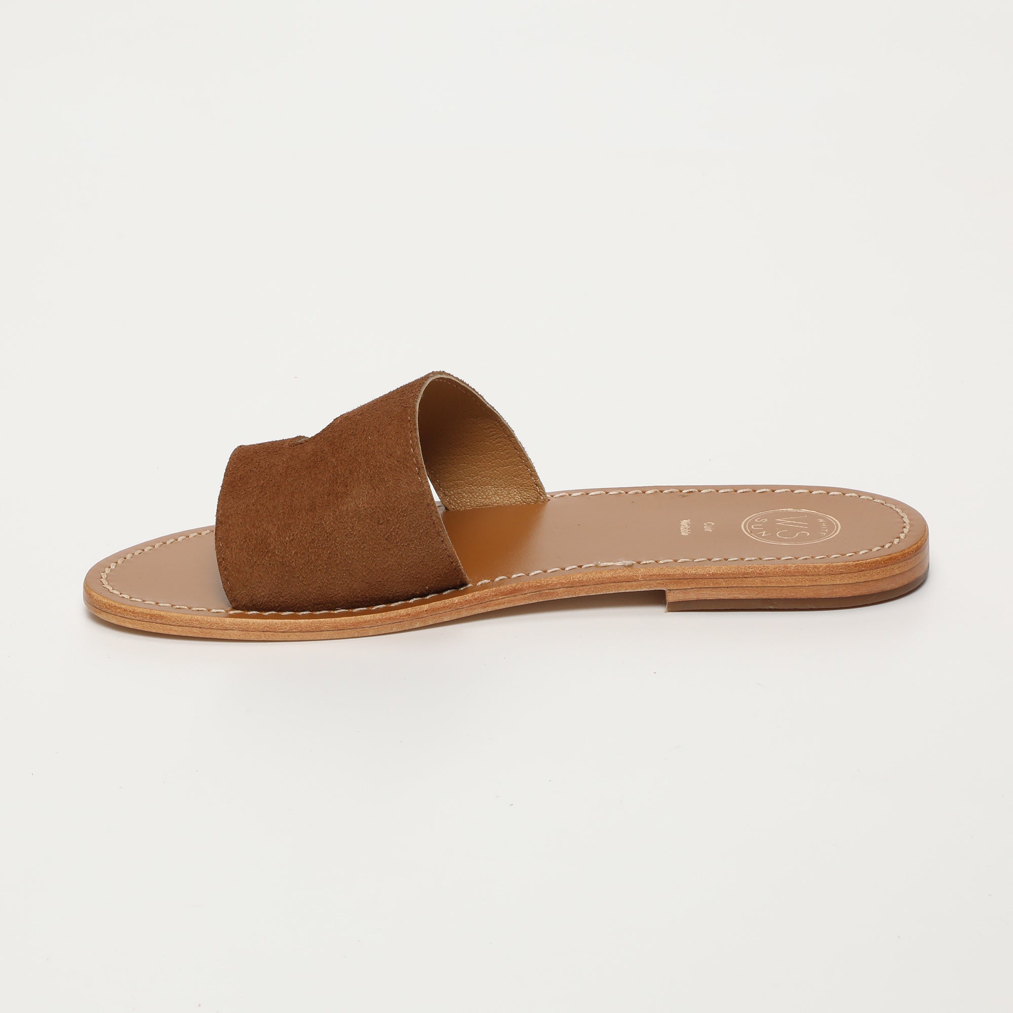 White Sun - Mules Therese - Camel Goat Suede - Camel