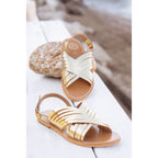 White Sun - Sandalias Trinity - Dark Gold Buff - Dark Gold