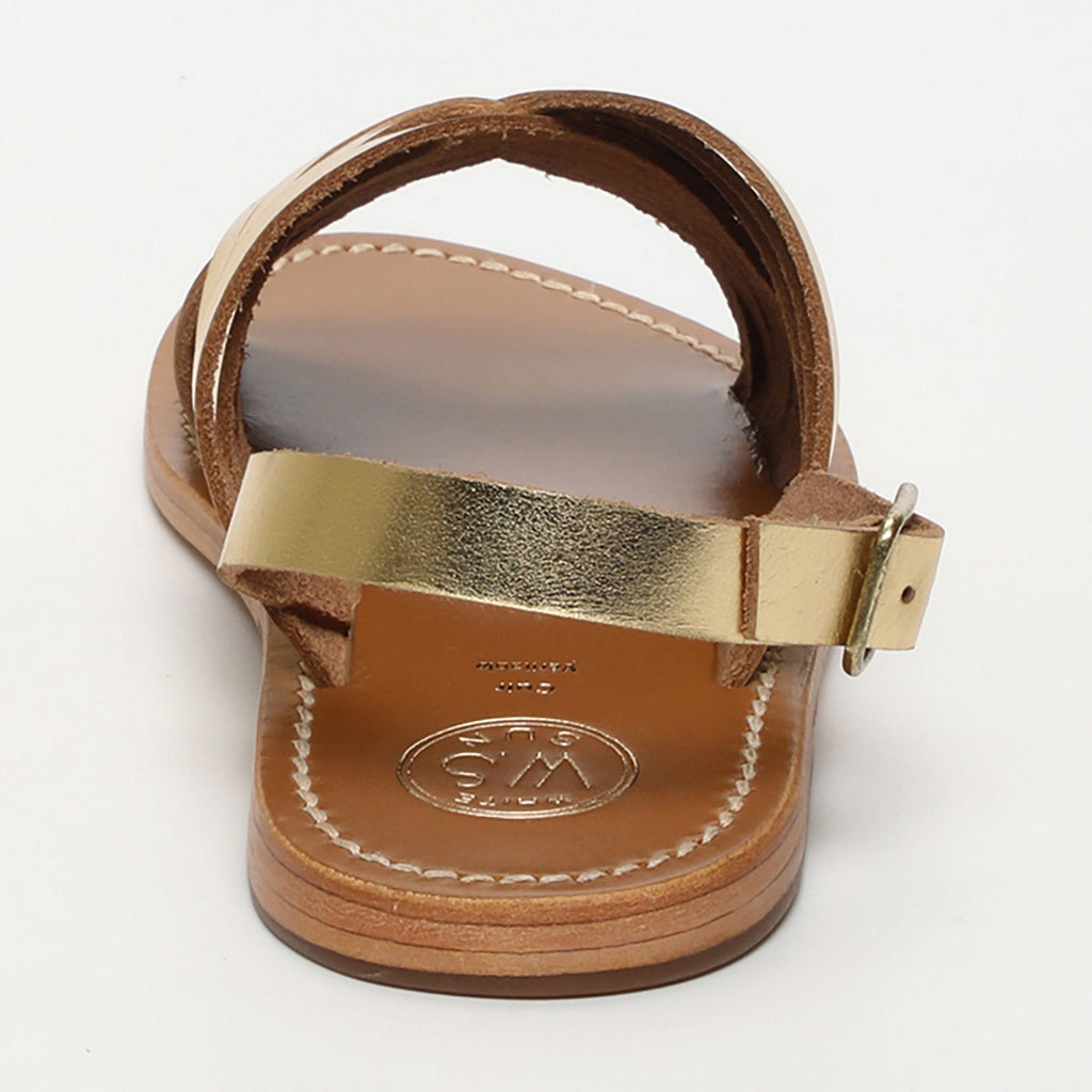 White Sun - Sandalias Trinity - Dark Gold Buff - Dark Gold