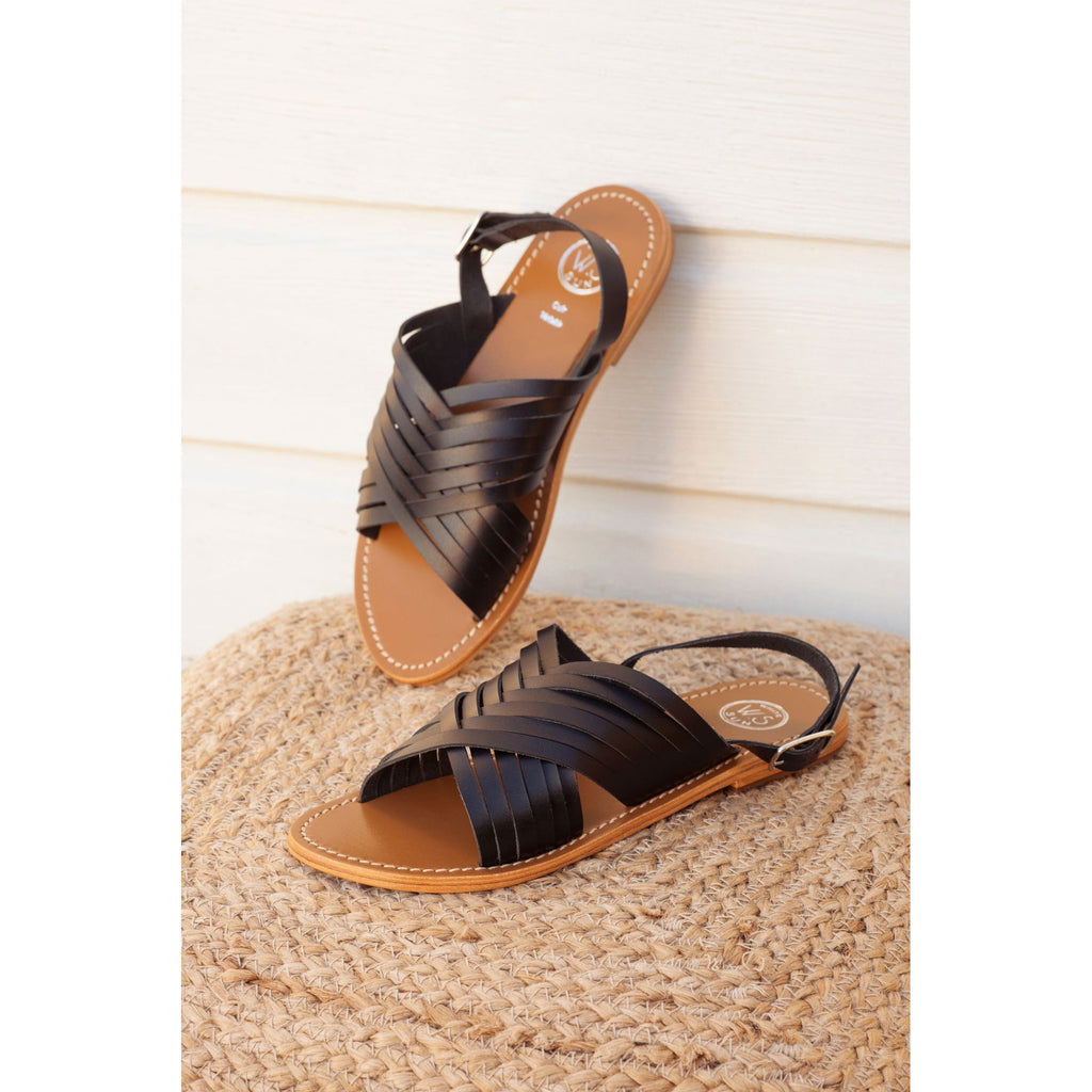 White Sun - Sandalias Trinity - Black Buff - Negro
