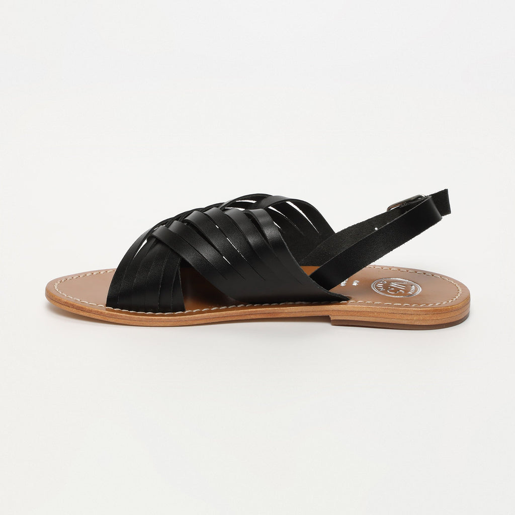 White Sun - Sandalias Trinity - Black Buff - Negro