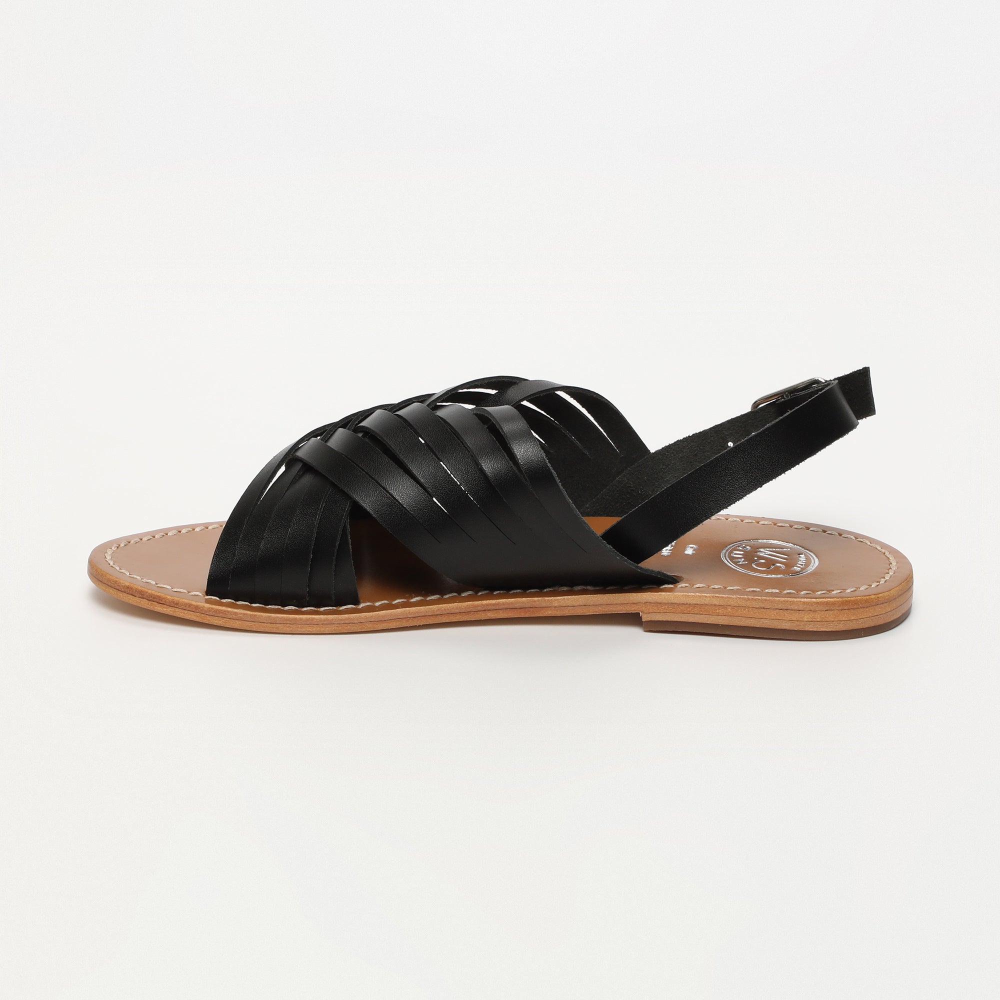 White Sun - Sandalias Trinity - Black Buff - Negro